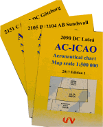 Vi s�ljer ICAO-kartor �ver Sverige 100:-/st., Norge 215 SEK, Dannmark 175 SEK
